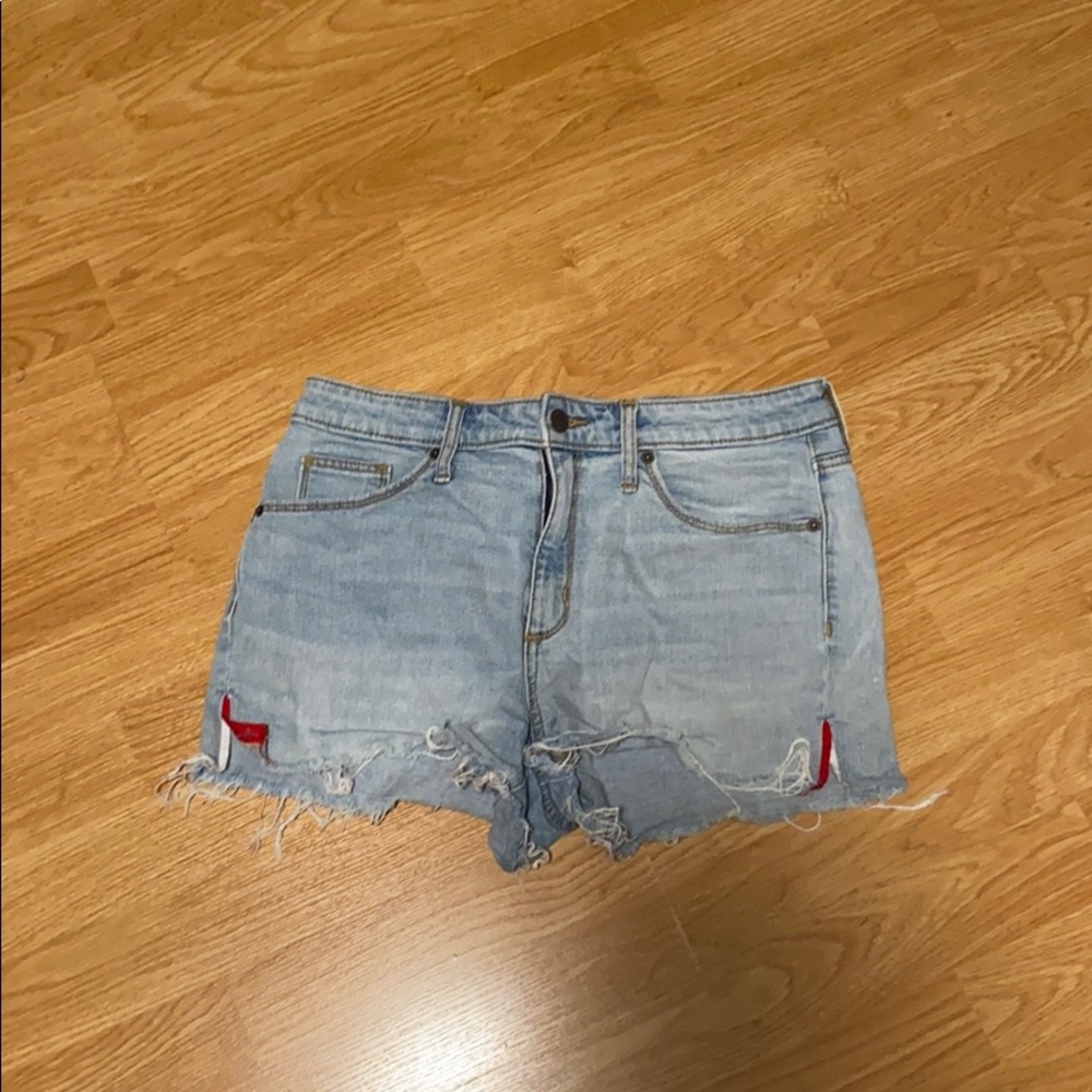 Blue jean shorts